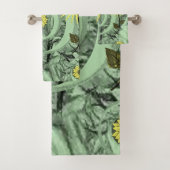Serviette De Salle De Bain Entoure Cercles (En situation)