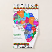 Serviette de salle de bain Jeux Carte Africaine (Serviette à main)