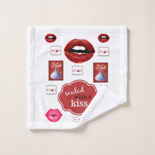 Serviette de salle de bain Jeux de baisers (Gant de toilette)