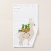 Serviette De Salle De Bain Jeux Fruit Floral Llama (Serviette à main)