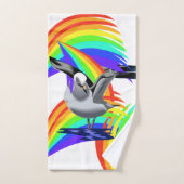 Serviette De Salle De Bain Jeux Mouettes Couleurs  (Serviette à main)