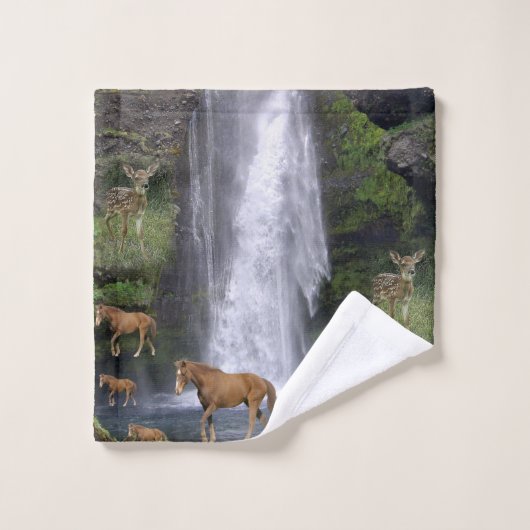 Serviette de salle de bain sets chevaux (Gant de toilette)