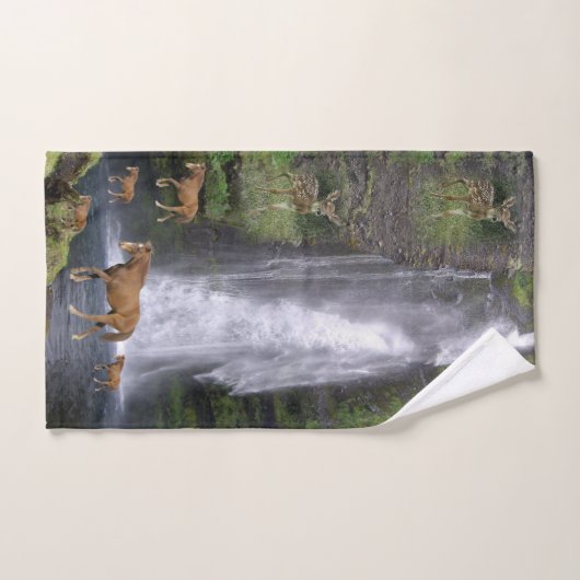 Serviette de salle de bain sets chevaux (Serviette à main)