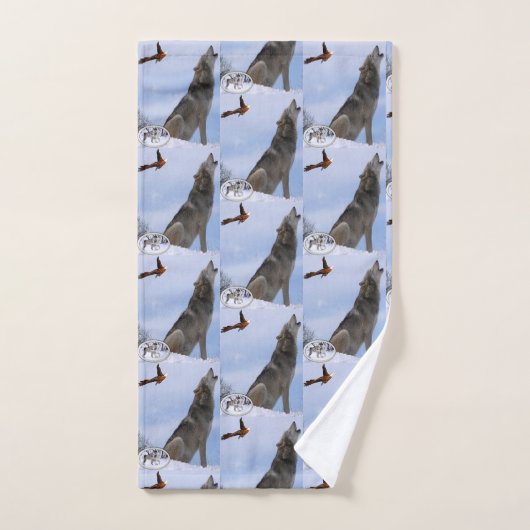 Serviette de salle de bain sets Wolves (Serviette à main)