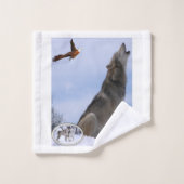 Serviette de salle de bain sets Wolves (Gant de toilette)