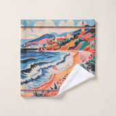 Serviette de scène de plage tropicale (Gant de toilette)