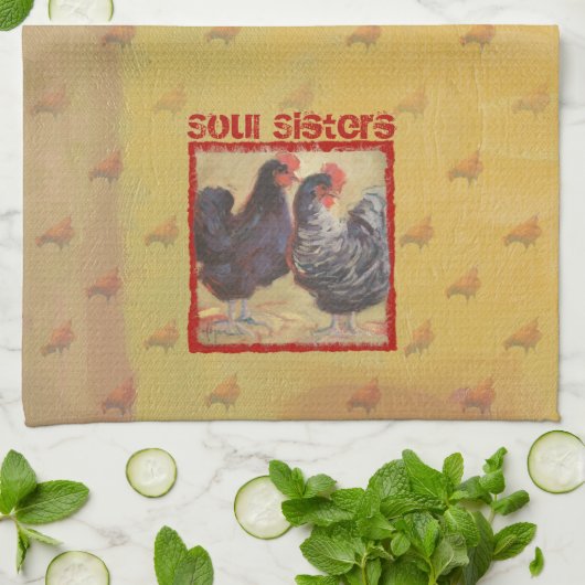 Serviette de soeurs d'âme (Plié)