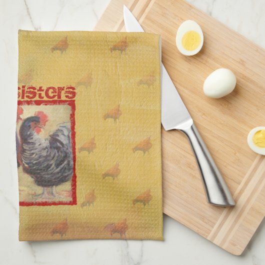 Serviette de soeurs d'âme (Quart Plié)