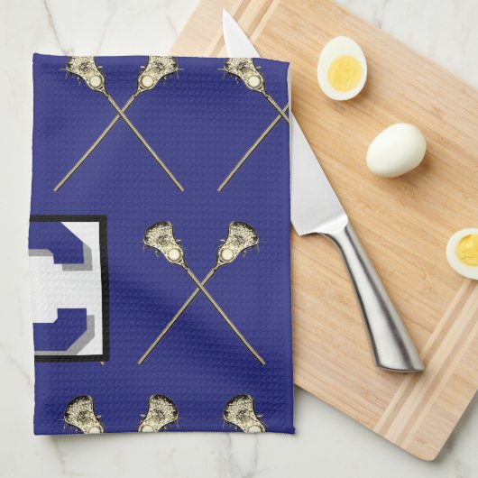 Serviette de sport bleu crosse (Quart Plié)