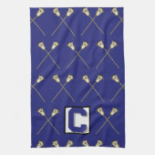 Serviette de sport bleu crosse (Vertical)