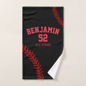 serviette de sport de base-ball, serviette de bain (Serviette à main)