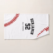 serviette de sport de base-ball, serviette de bain (Serviette à main)