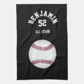 Serviette de sport de baseball, serviette de bain  (Vertical)