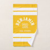 Serviette de sport de basket-ball personnalisée -E (Serviette à main)