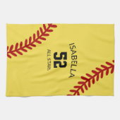 serviette de sport de softball, serviette de bain (Horizontal)