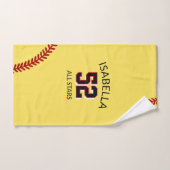 serviette de sport de softball, serviette de bain (Serviette à main)