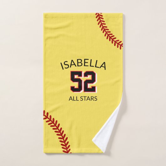 serviette de sport de softball, serviette de bain (Serviette à main)