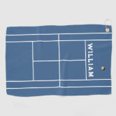 Serviette de sport de tennis personnalisée (Horizontal)