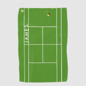 Serviette de sport de tennis personnalisée (Devant)