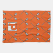 Serviette de sport orange de crosse (Horizontal)
