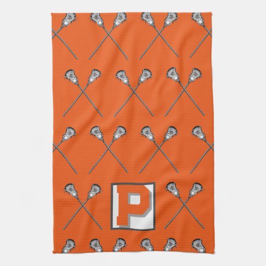 Serviette de sport orange de crosse (Vertical)