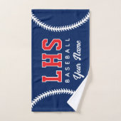 Serviette de sport personnalisée avec points de ba (Serviette à main)
