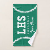 Serviette de sport personnalisée avec points de ba (Serviette à main)