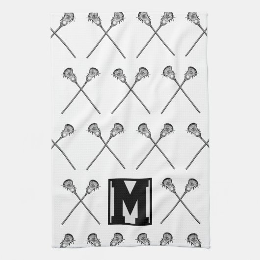 Serviette de sport personnalisée Lacrosse (Vertical)