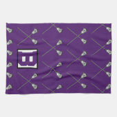 Serviette de sport violet de crosse (Horizontal)