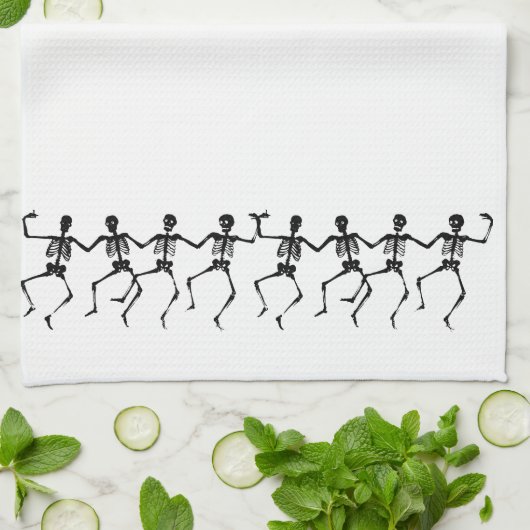 serviette de squelette de danse (Plié)