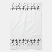 serviette de squelette de danse (Vertical)