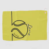 Serviette de sueur de tennis "Love" (Horizontal)