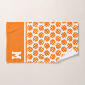 Serviette de sueur Monogram Orange Pickleball (Serviette à main)