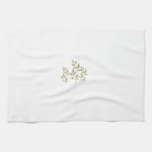Serviette de table avec feuilles et conception de (Horizontal)