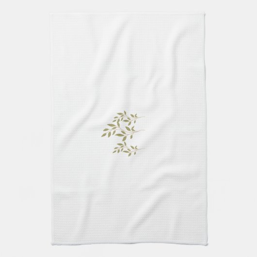 Serviette de table avec feuilles et conception de (Vertical)