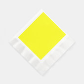 Serviette de table en papier jaune (Coin)