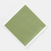 Serviette de table en papier vert mousse pour dîne (Coin)