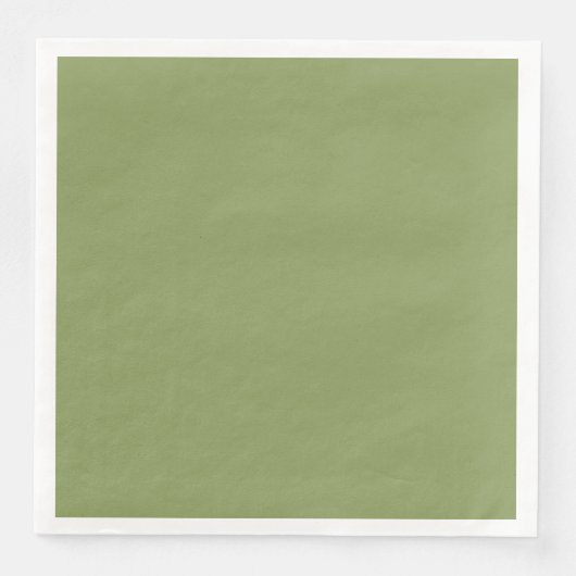 Serviette de table en papier vert mousse pour dîne (Devant)
