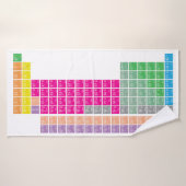 Serviette de table périodique colorée moderne (Serviette de bain)
