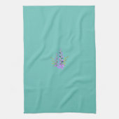 Serviette de table violette sur un dos vert luxuri (Vertical)