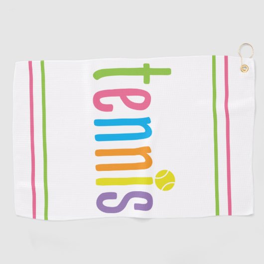Serviette de tennis colorée (Horizontal)