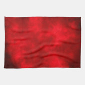 Serviette de thé à effet nuage rouge (Horizontal)