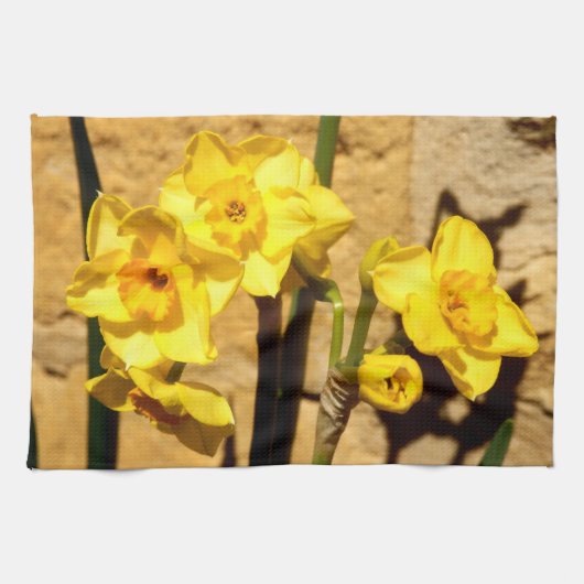 Serviette de thé à fleurs Jonquil (Horizontal)
