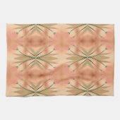 Serviette de thé à impression de tulipe en rose co (Horizontal)