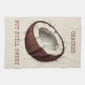 Serviette de thé à la noix de coco "fissurée mais (Horizontal)