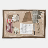 Serviette de thé à la recette - Tarte Tzigane Kent (Horizontal)