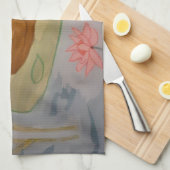 Serviette de thé à l'étang d'été Grenouille (Quart Plié)