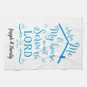 Serviette de thé à signature personnalisée Joshua  (Horizontal)