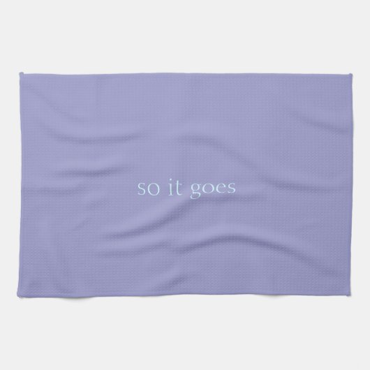 serviette de thé - ainsi elle va (Horizontal)
