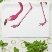 Serviette de thé américaine de cuisine de Flamant (Plié)